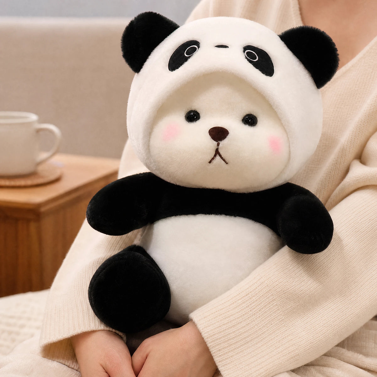 Panda Plush Bear with Removable Hood - Utilisation du produit