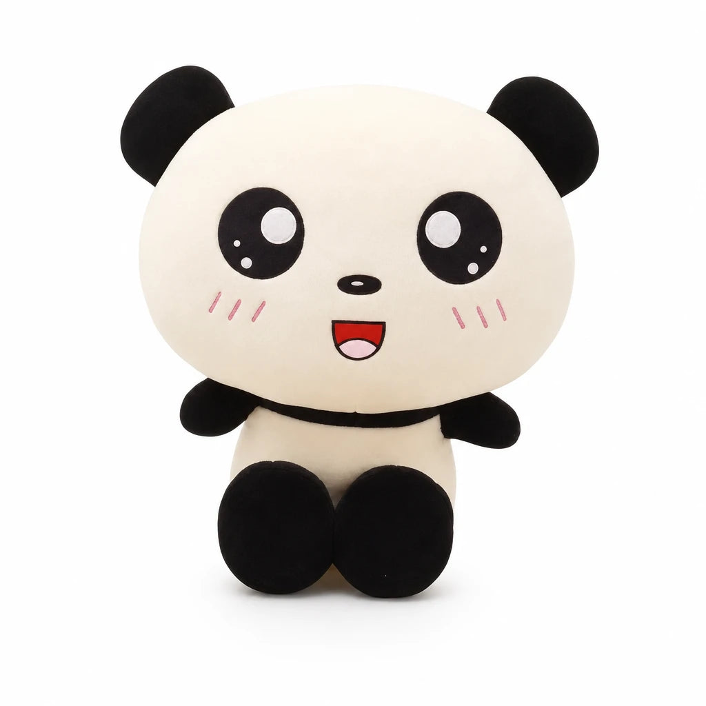 Panda Plush with Adorable Kawaii Expression - 15.5in / 40cm · 19.5in / 50cm · 27.5in / 70cm