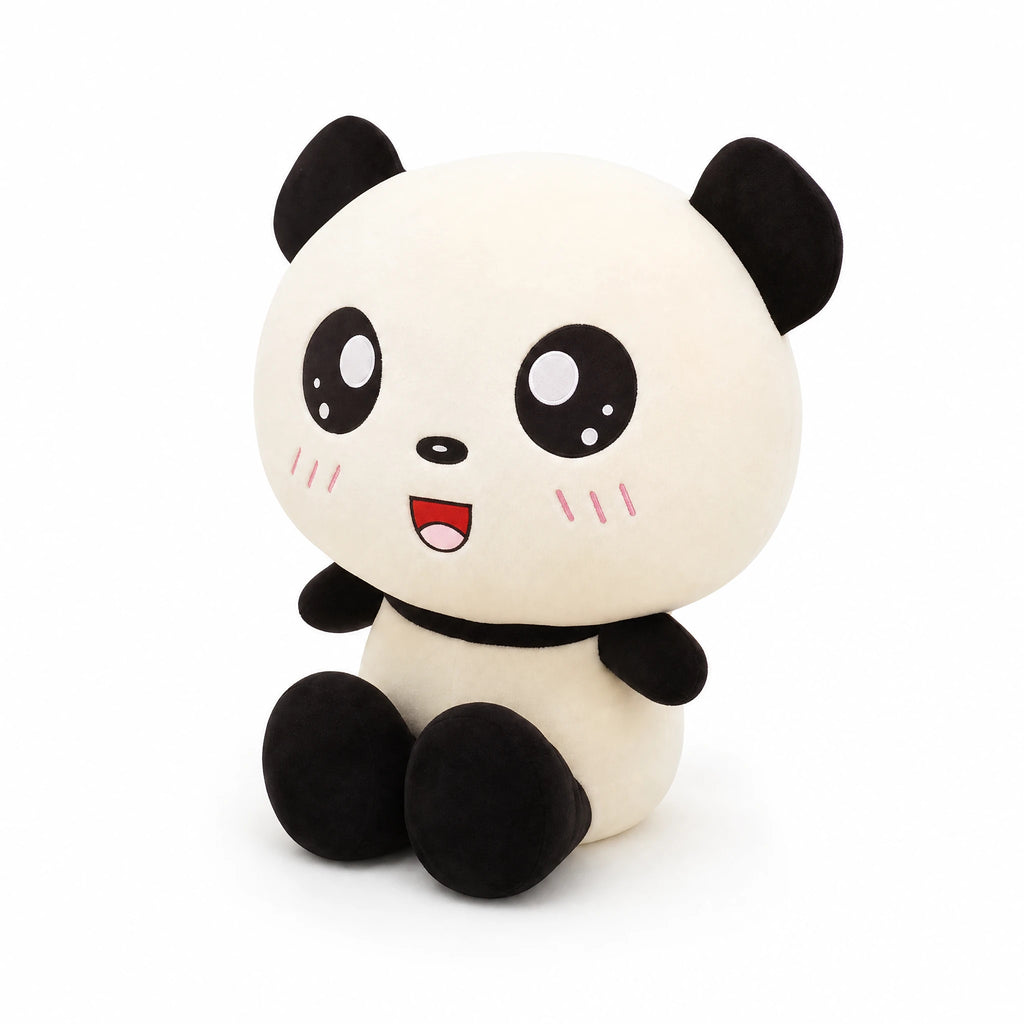 Panda Plush with Adorable Kawaii Expression - Fond blanc, autre angle