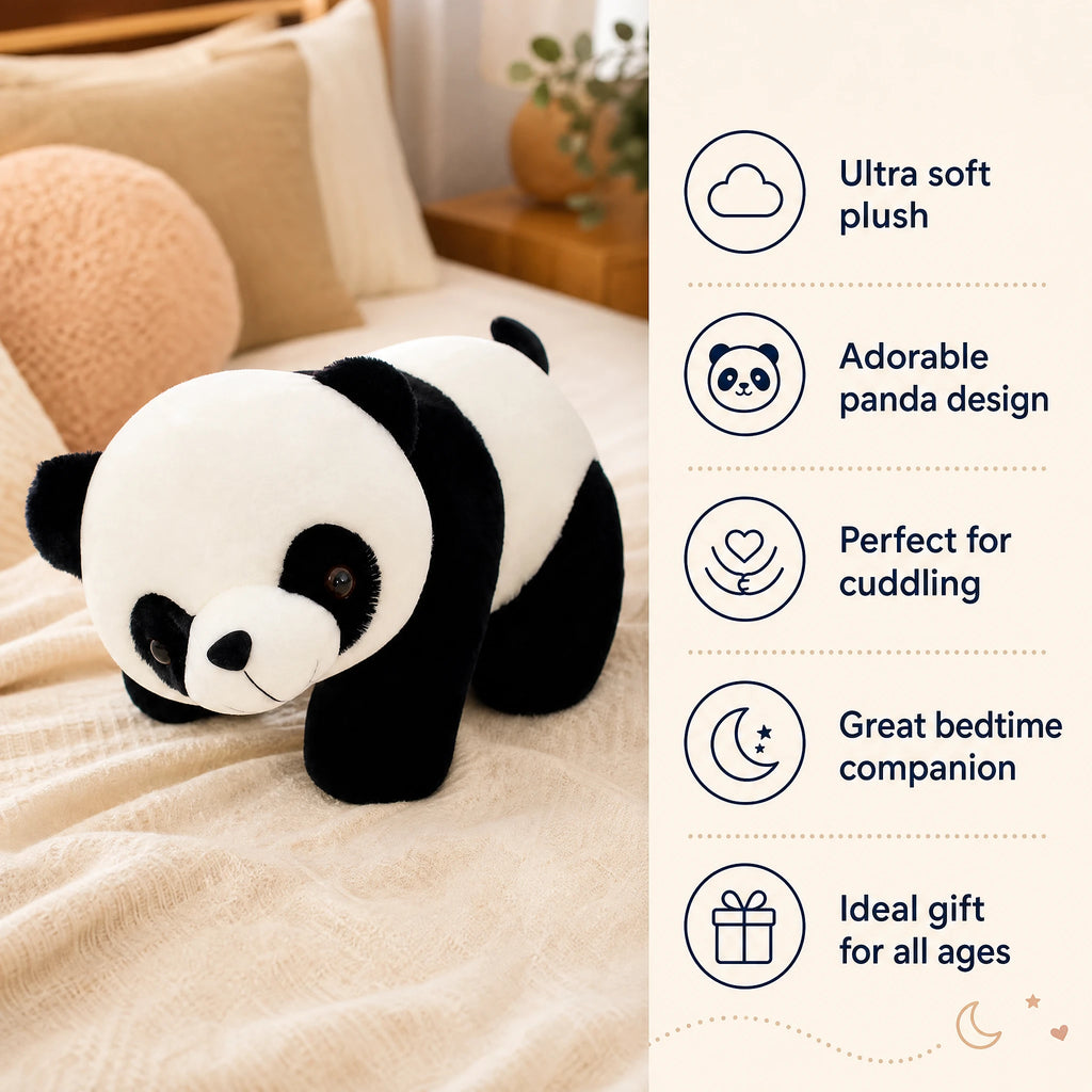 Panda Stuffed Animal in Lying Down Position - Bénéfices produit