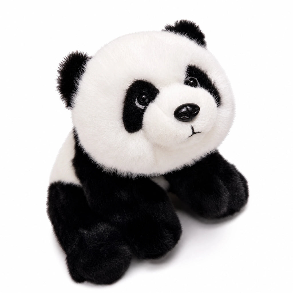 Panda Stuffed Animal with Ultra-Soft Fuzzy Plush - Fond blanc