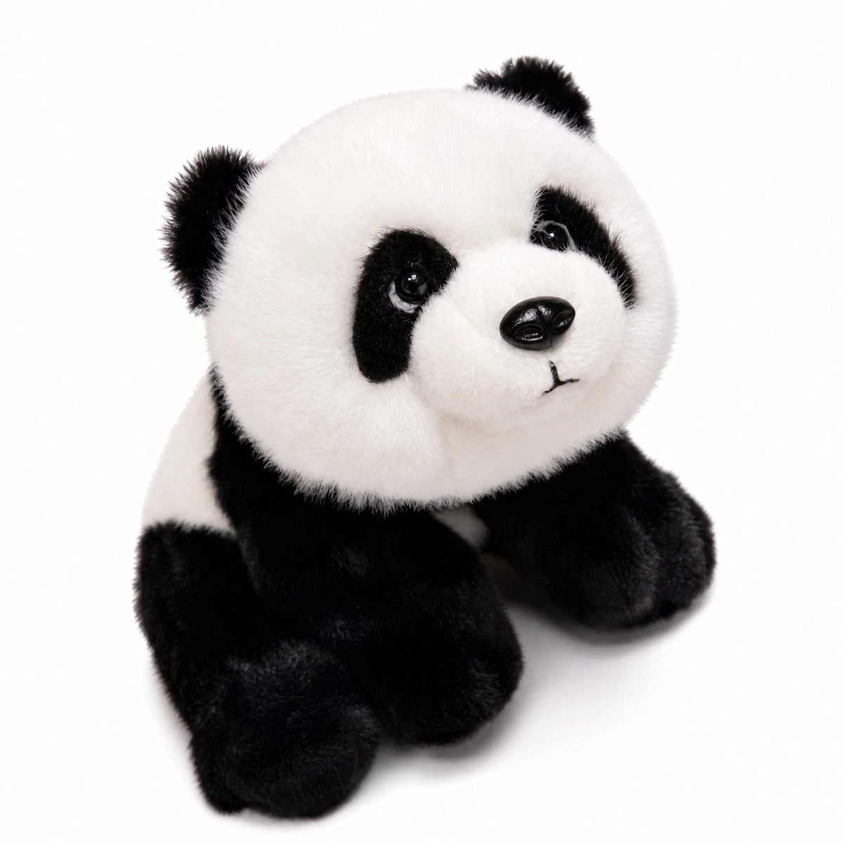 Panda Stuffed Animal with Ultra-Soft Fuzzy Plush - Fond blanc