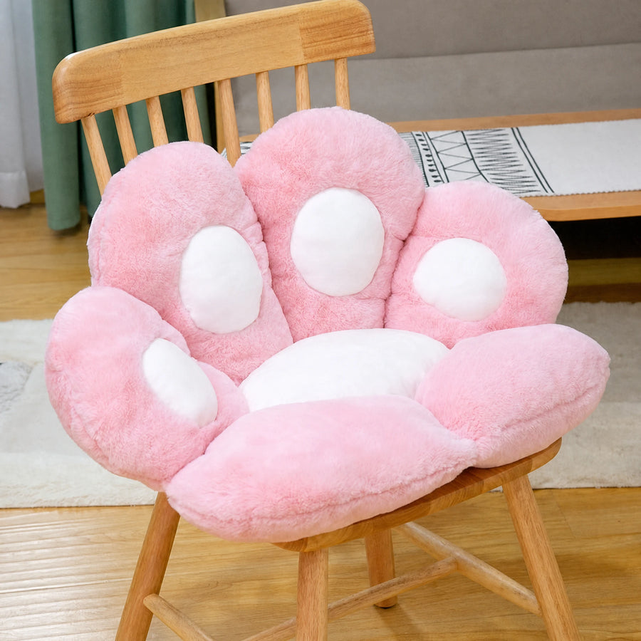 Paw Cushion – Plush Bear Floor Seat with Backrest - Utilisation du produit