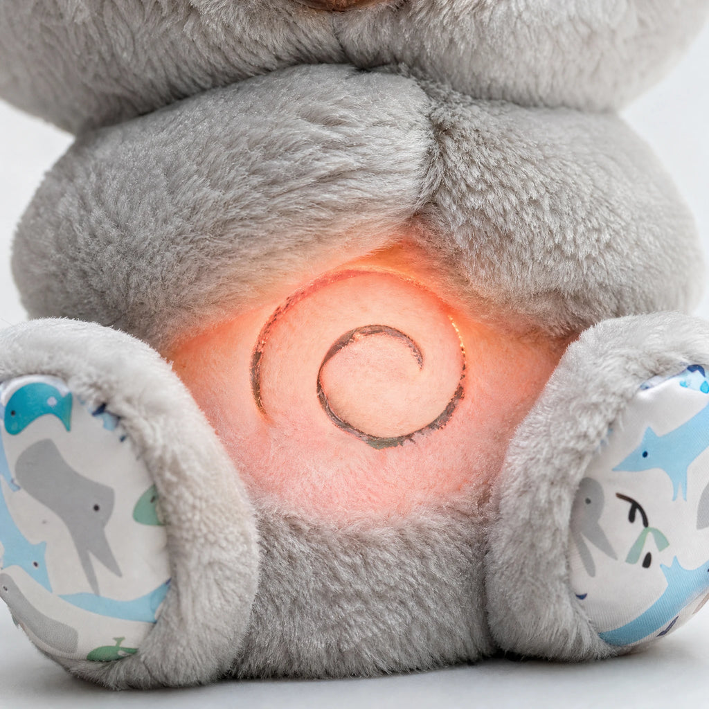 Peluche koala qui respire avec berceuse apaisante - Détail matière