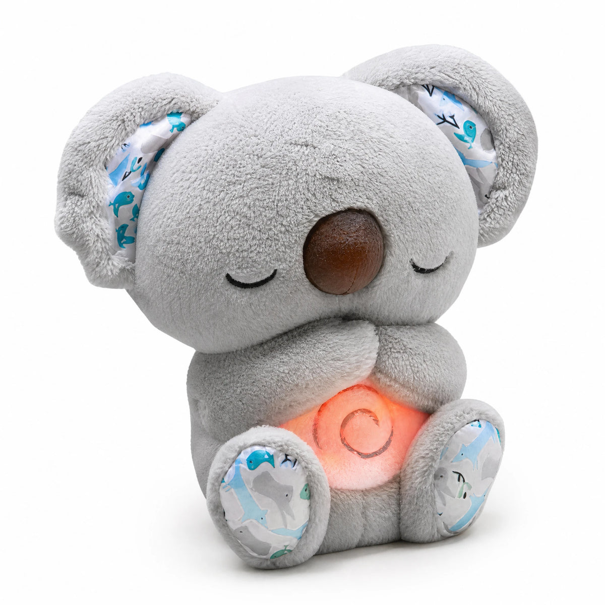 Peluche koala qui respire avec berceuse apaisante - Fond blanc, autre angle