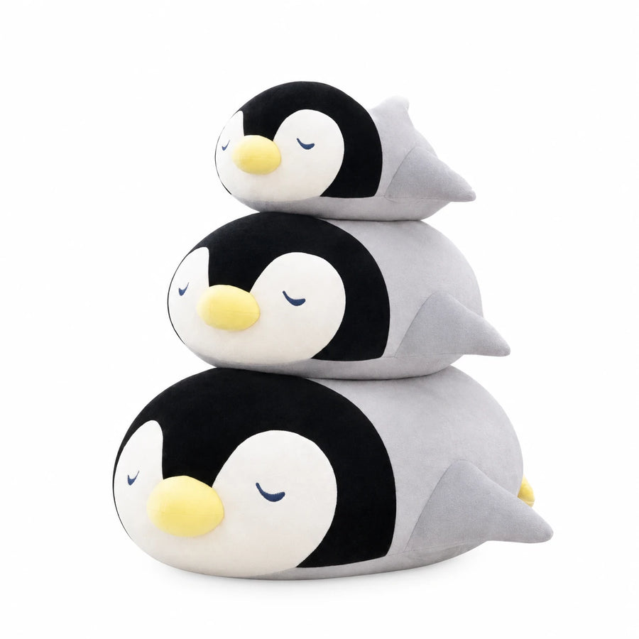 Penguin Plush with Sleeping Eyes and Soft Wings - 14in / 36cm · 17.5in / 44cm · 22.5in / 57cm