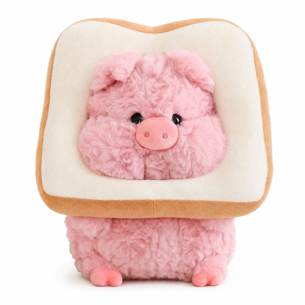 Pig Plush in Vegetable Costume Design - Fond blanc