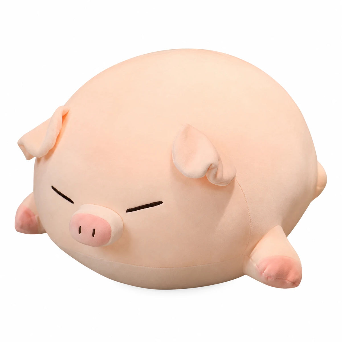 Pig Plush Toy with Soft Cotton Fill and Sleepy Expression - 15.5in / 40cm … (4 tailles)