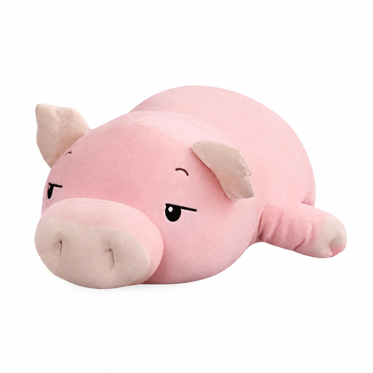 Pig Stuffed Animal in Lying Down Position with Blanket - 15.5in / 40cm … (4 tailles)