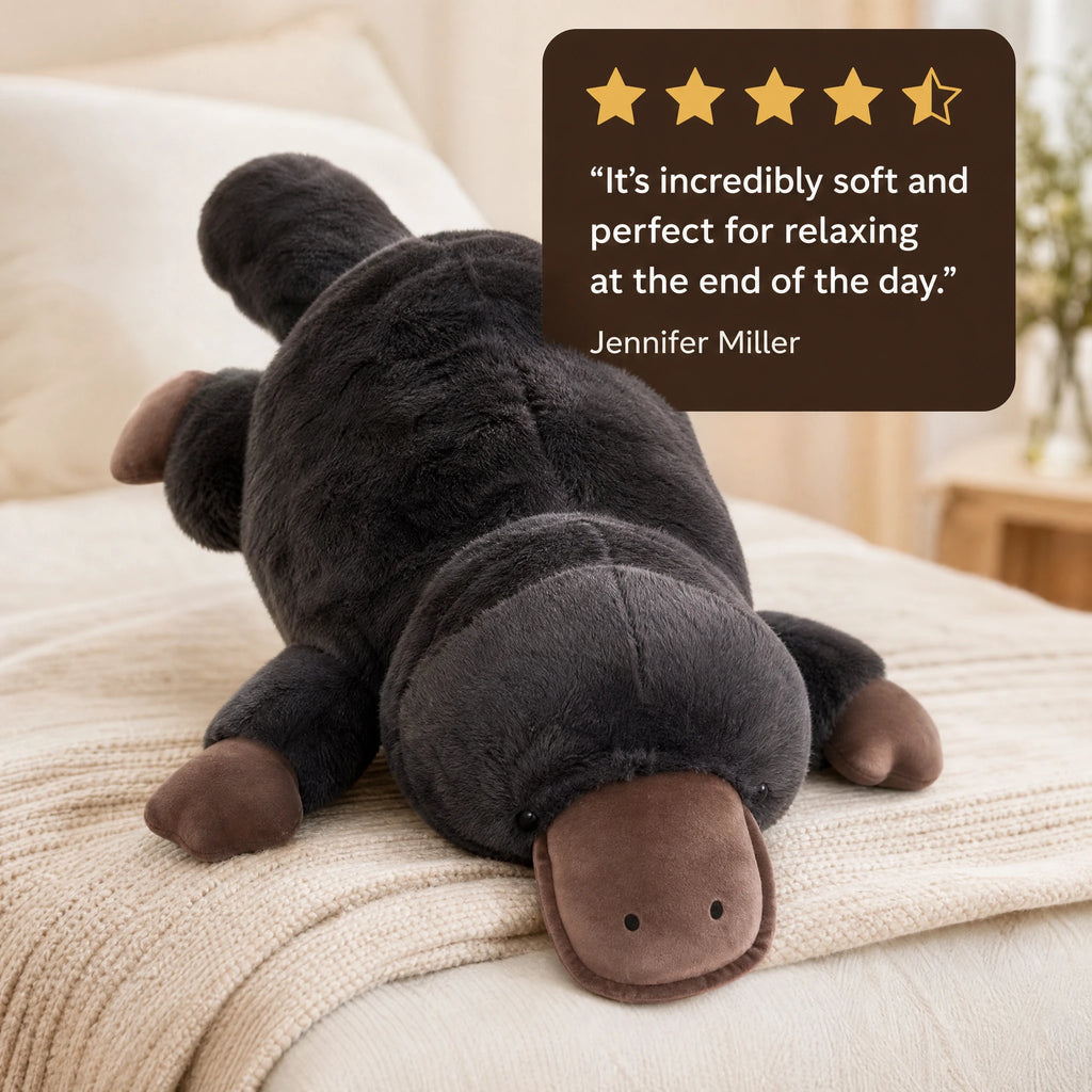 Platypus Plush, Giant Fluffy Stuffed Animal with Soft Cotton - Image témoignage