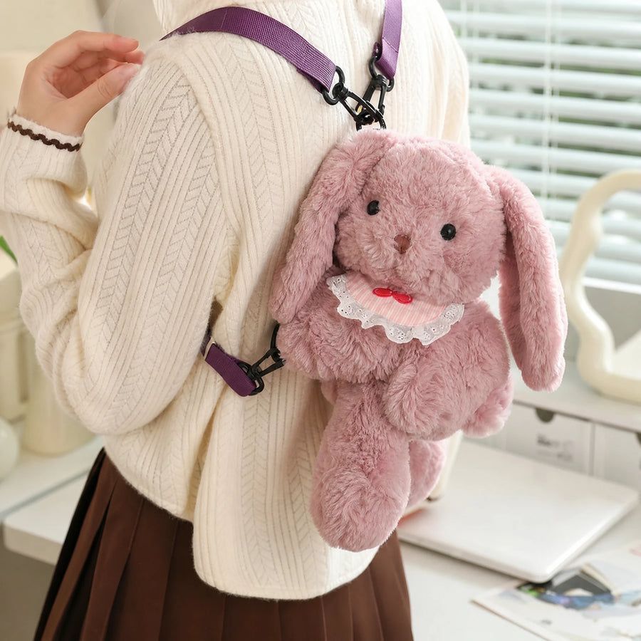 Plush Crossbody Bag with Adorable Animal Design - Utilisation du produit