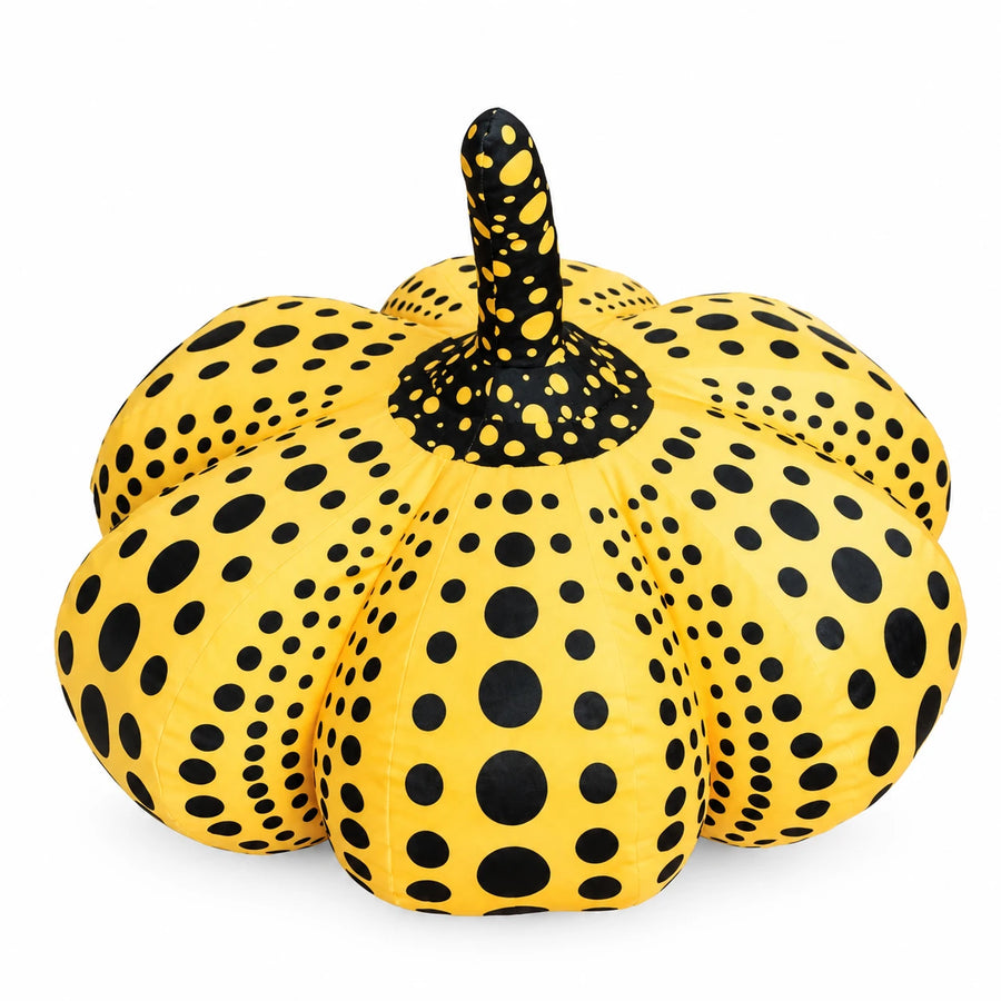 Polka Dot Pumpkin Plush with Yayoi Kusama Design - Yellow / 7in / 20cm … (5 tailles)