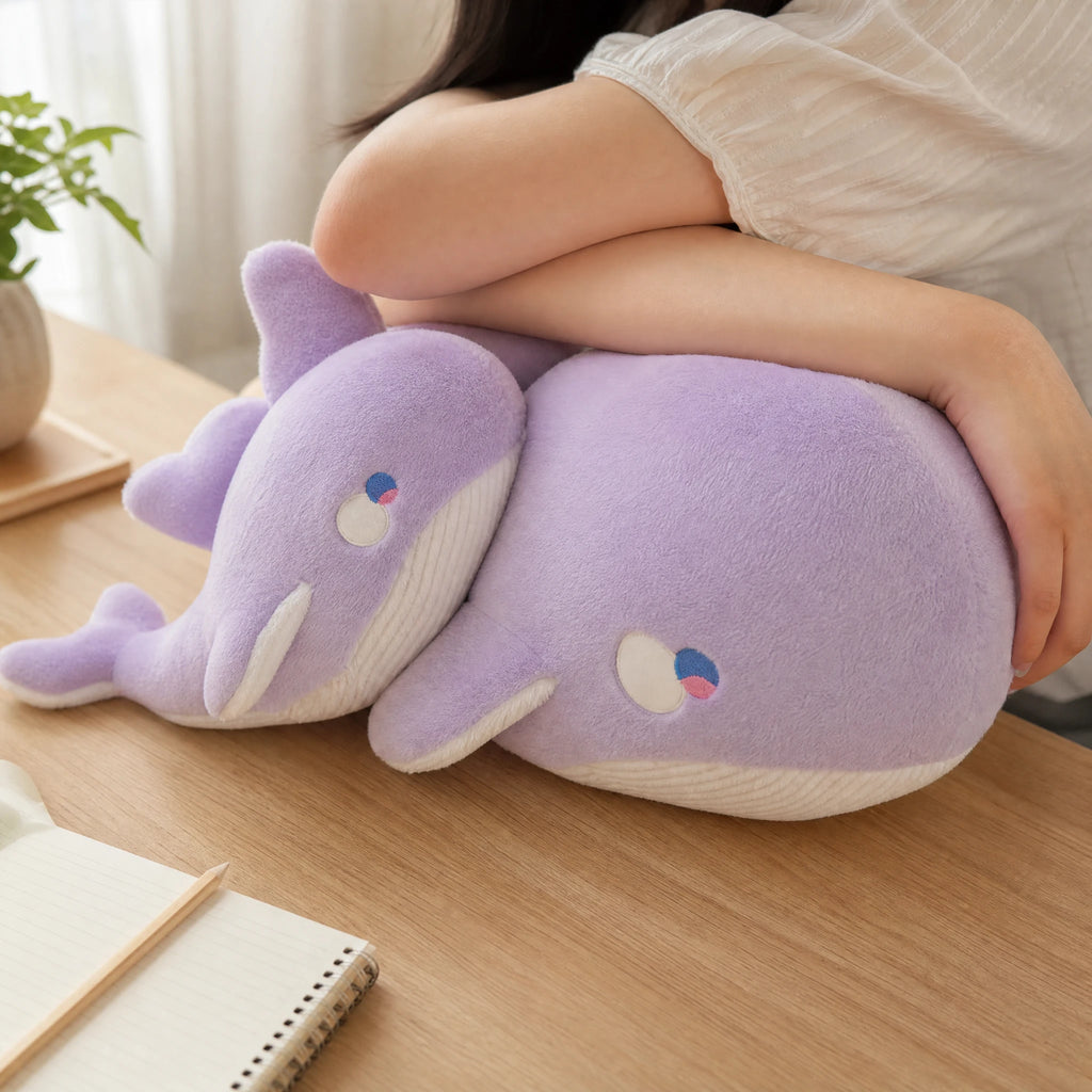 Purple Whale Plush - Pastel Soft Cuddly Toy - Utilisation du produit