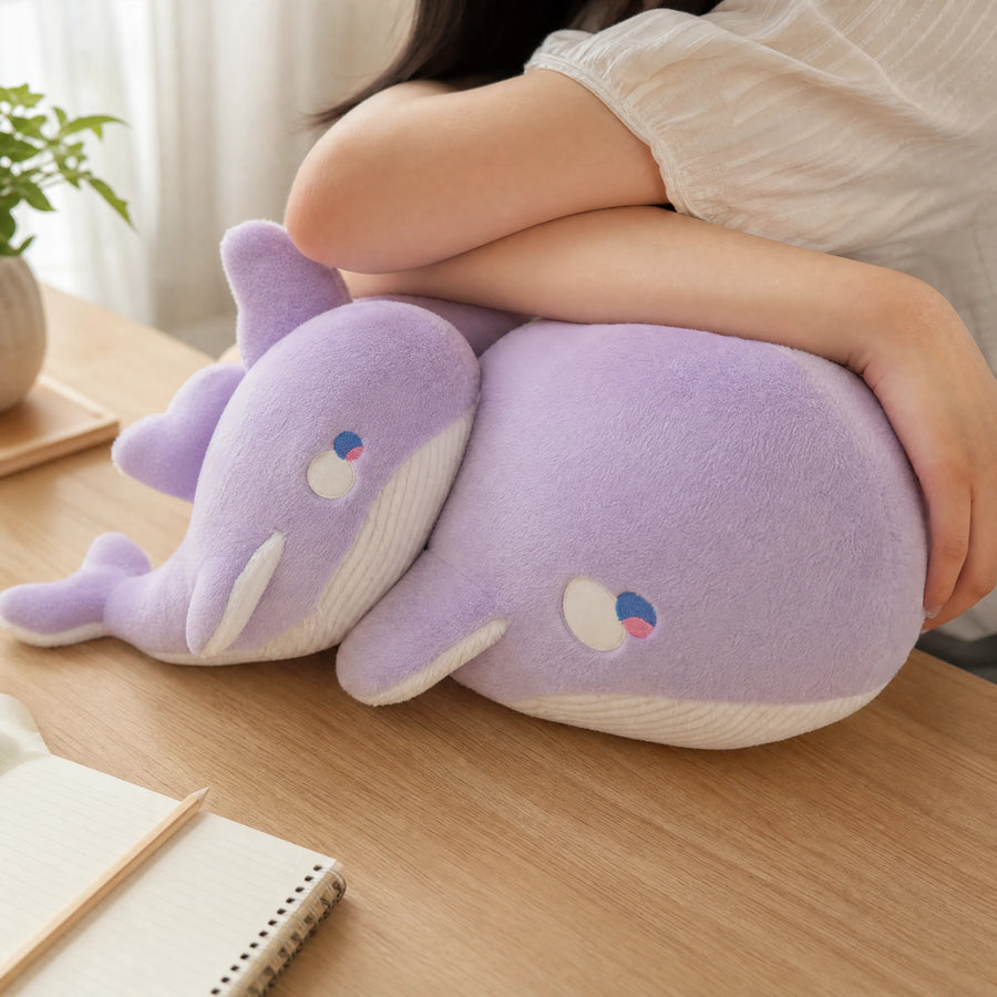 Purple Whale Plush - Pastel Soft Cuddly Toy - Utilisation du produit
