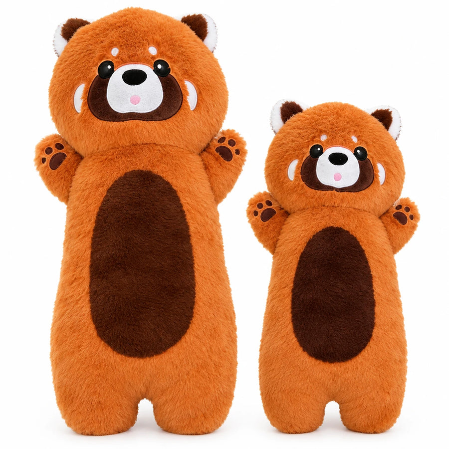 Raccoon Plush Pillow with Long Cuddly Body Design - 31in / 80cm · 43in / 110cm