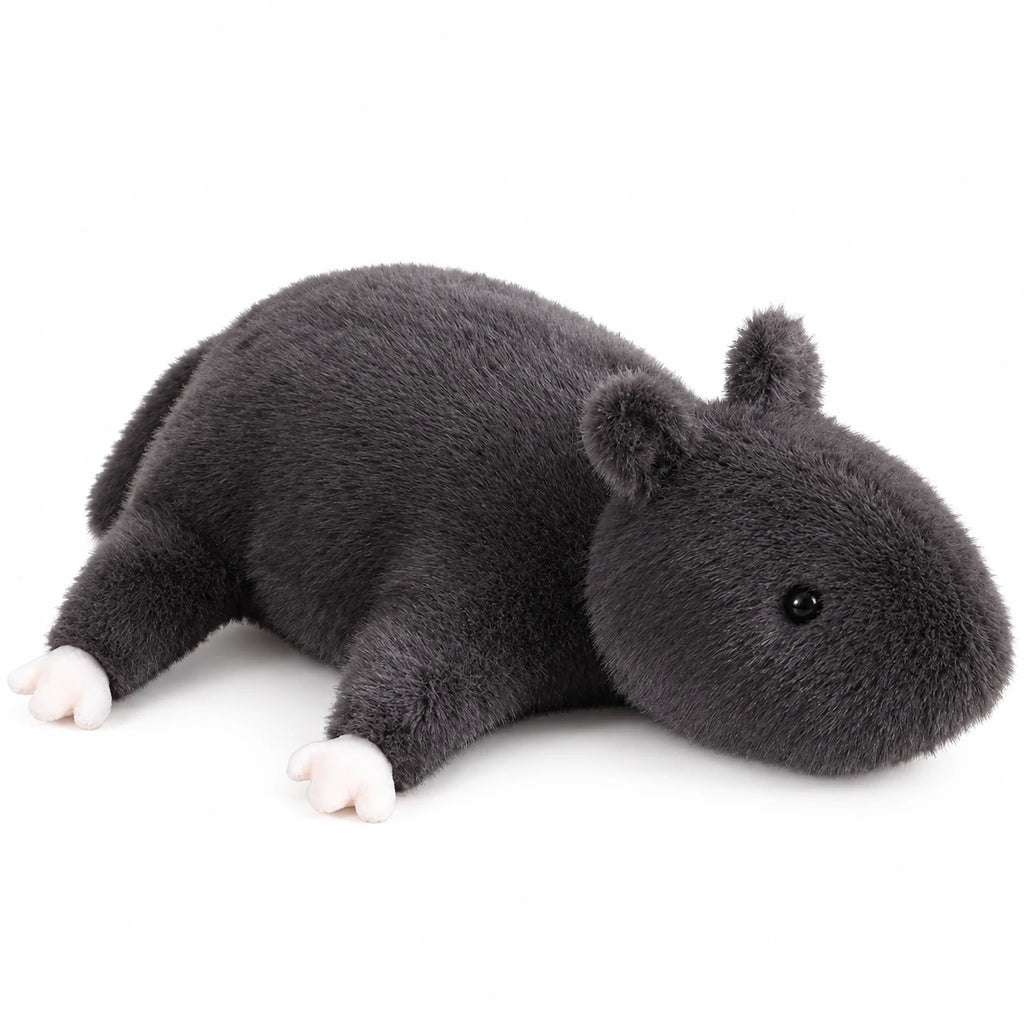 Rat Plush with Dark Gray Fur and Soft Texture - 14in / 35cm · 20in / 50cm · 27in / 70cm