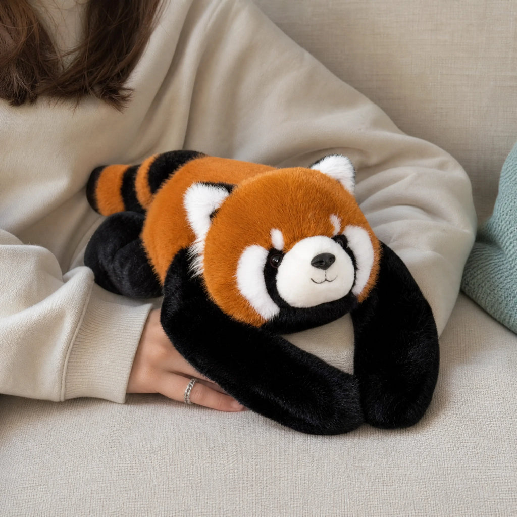 Red Panda Plush, Weighted Stuffed Animal in Lying Pose - Utilisation du produit