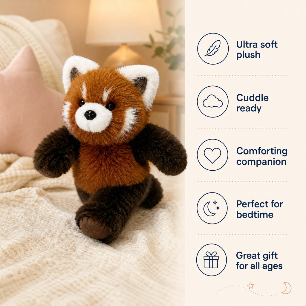 Red Panda Plush with Running Motion and Soft Fur - Bénéfices produit