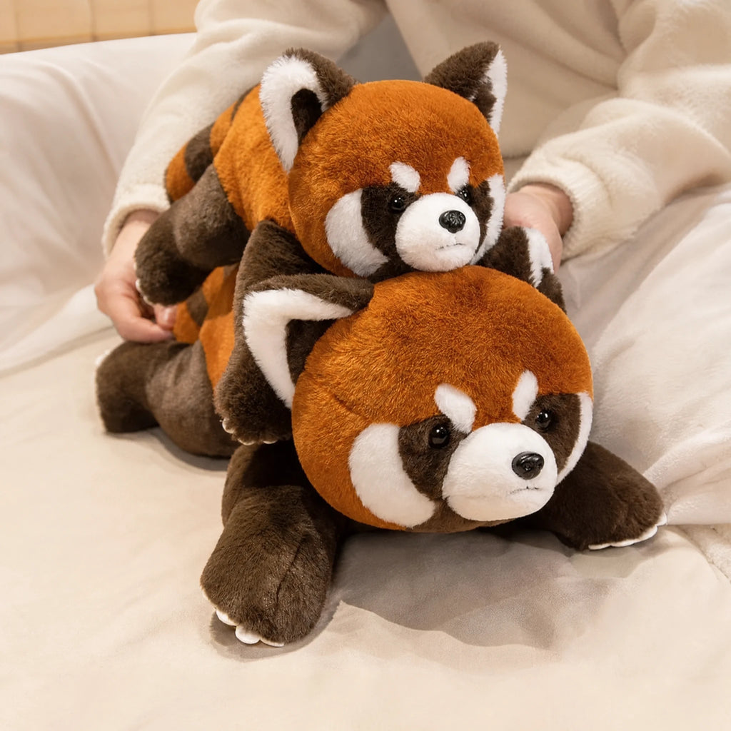 Red Panda Plush with Soft Fur and Lying Pose - Utilisation du produit
