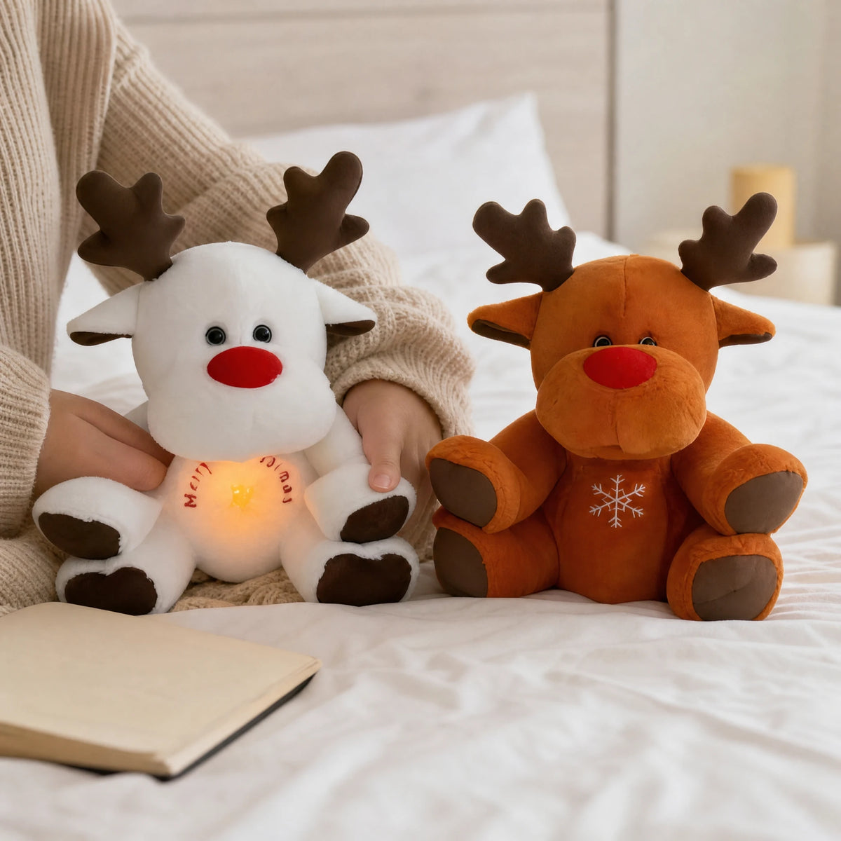 Reindeer Plush Nightlight with Breathing Motion and Lullabies - Utilisation du produit