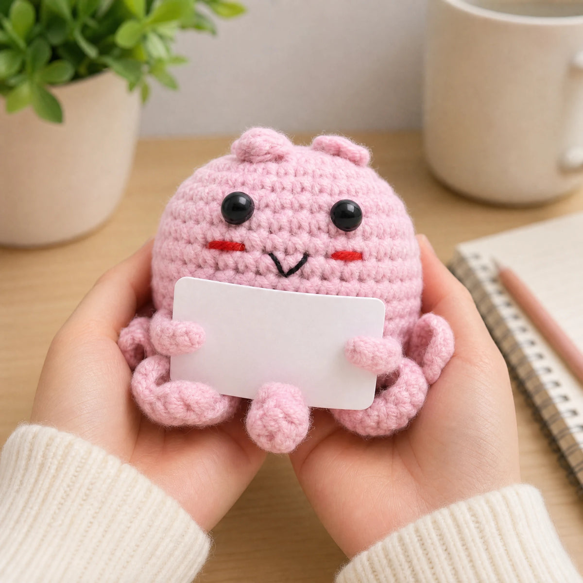 Reversible Octopus Plush with Positive Message - Utilisation du produit
