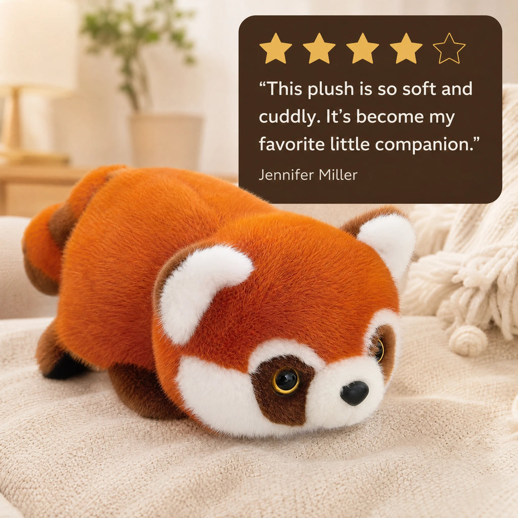 Reversible Plush Toy, Red Panda to Panda - Image témoignage