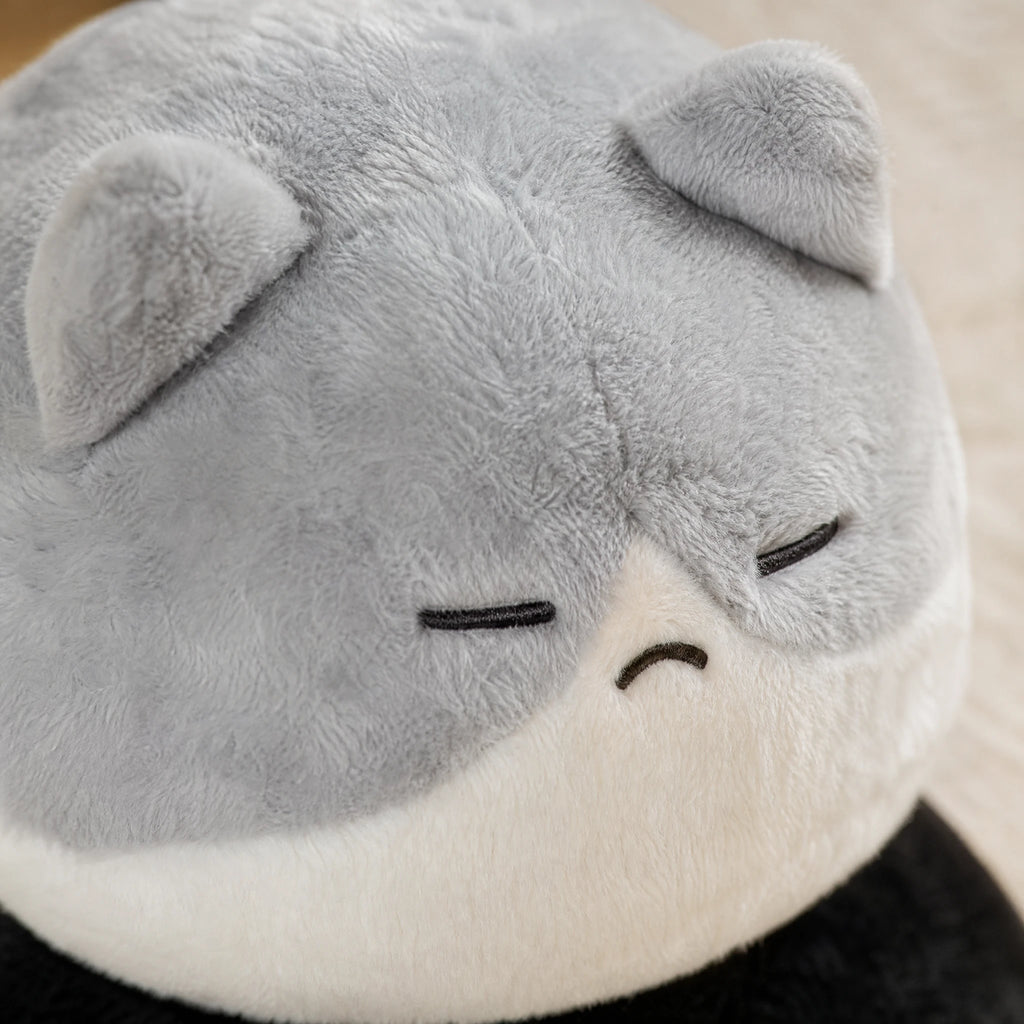 Round Cat Plush, Stackable Squishy Pillow Design - Détail matière