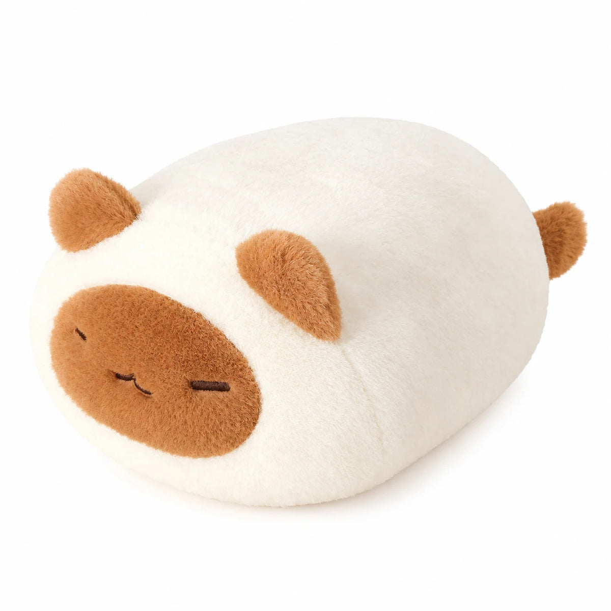 Round Cat Plush, Stackable Squishy Pillow Design - Siamese