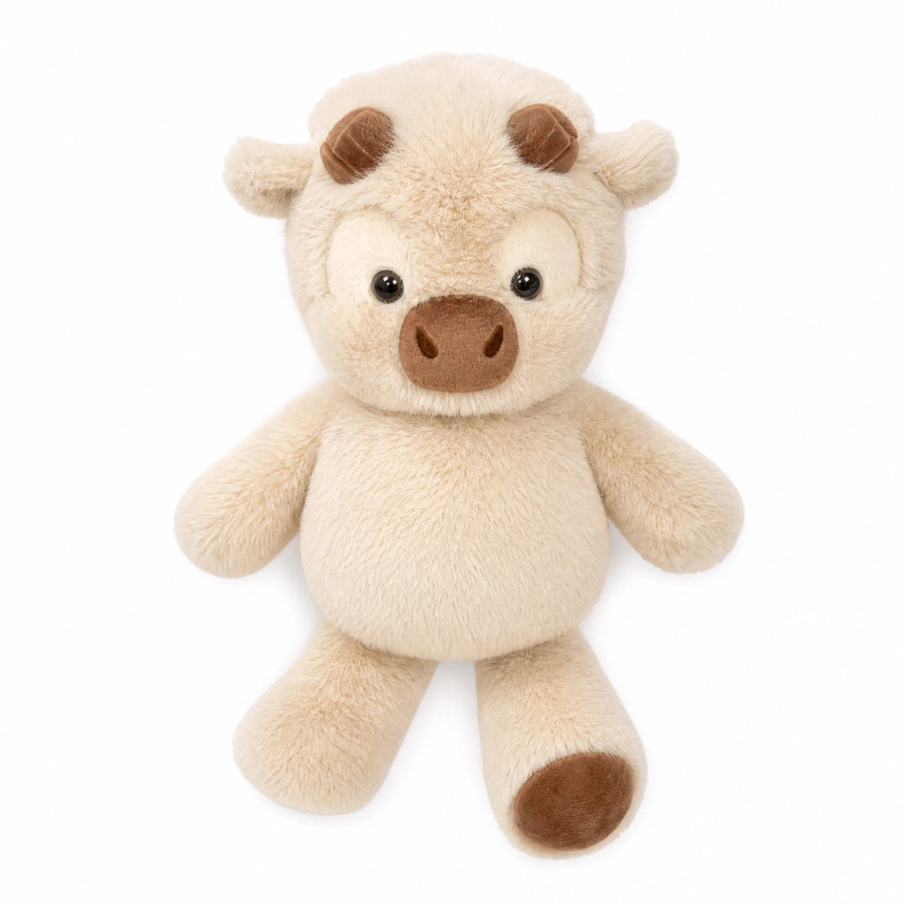 Running Cow Plush - Interactive Soft Toy with Moving Legs - Fond blanc
