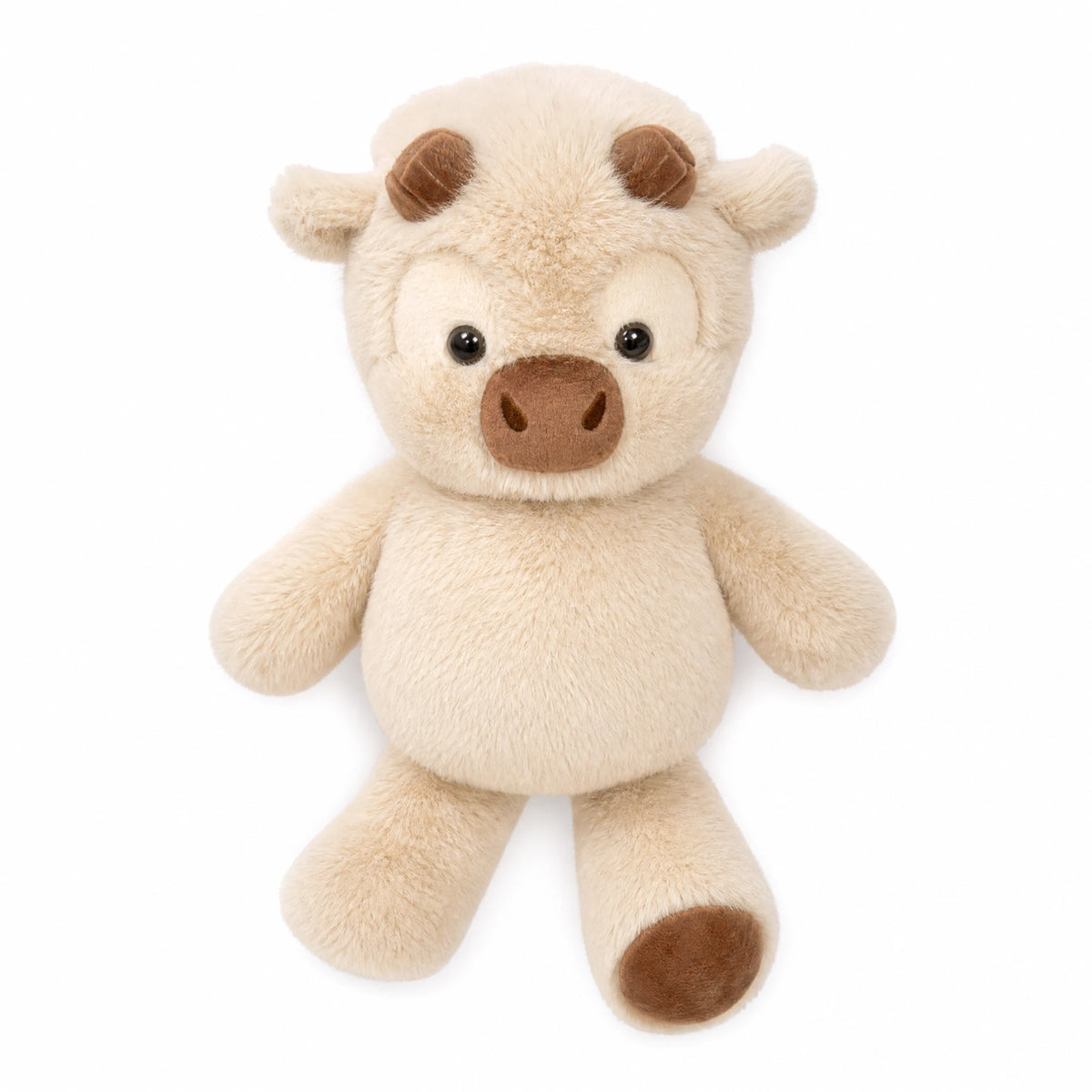 Running Cow Plush - Interactive Soft Toy with Moving Legs - Fond blanc
