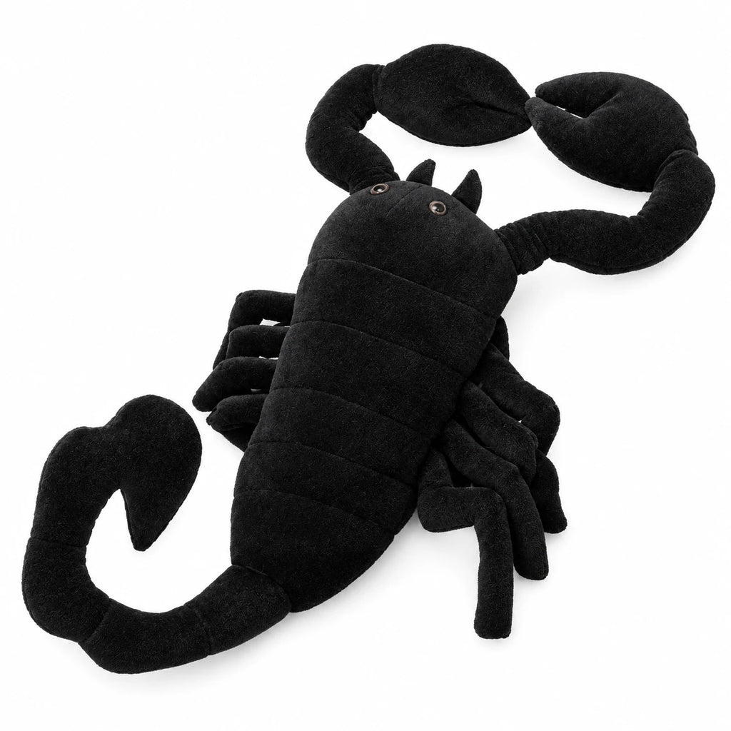 Scorpion Plush Toy, Black Soft Stuffed Animal - 18in / 45cm · 39in / 100cm · 47in / 120cm