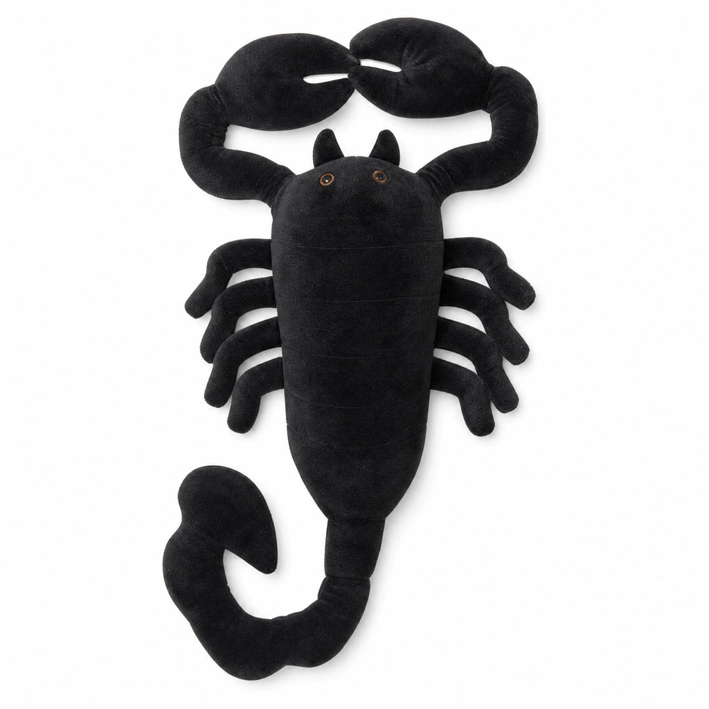 Scorpion Plush Toy, Black Soft Stuffed Animal - Fond blanc