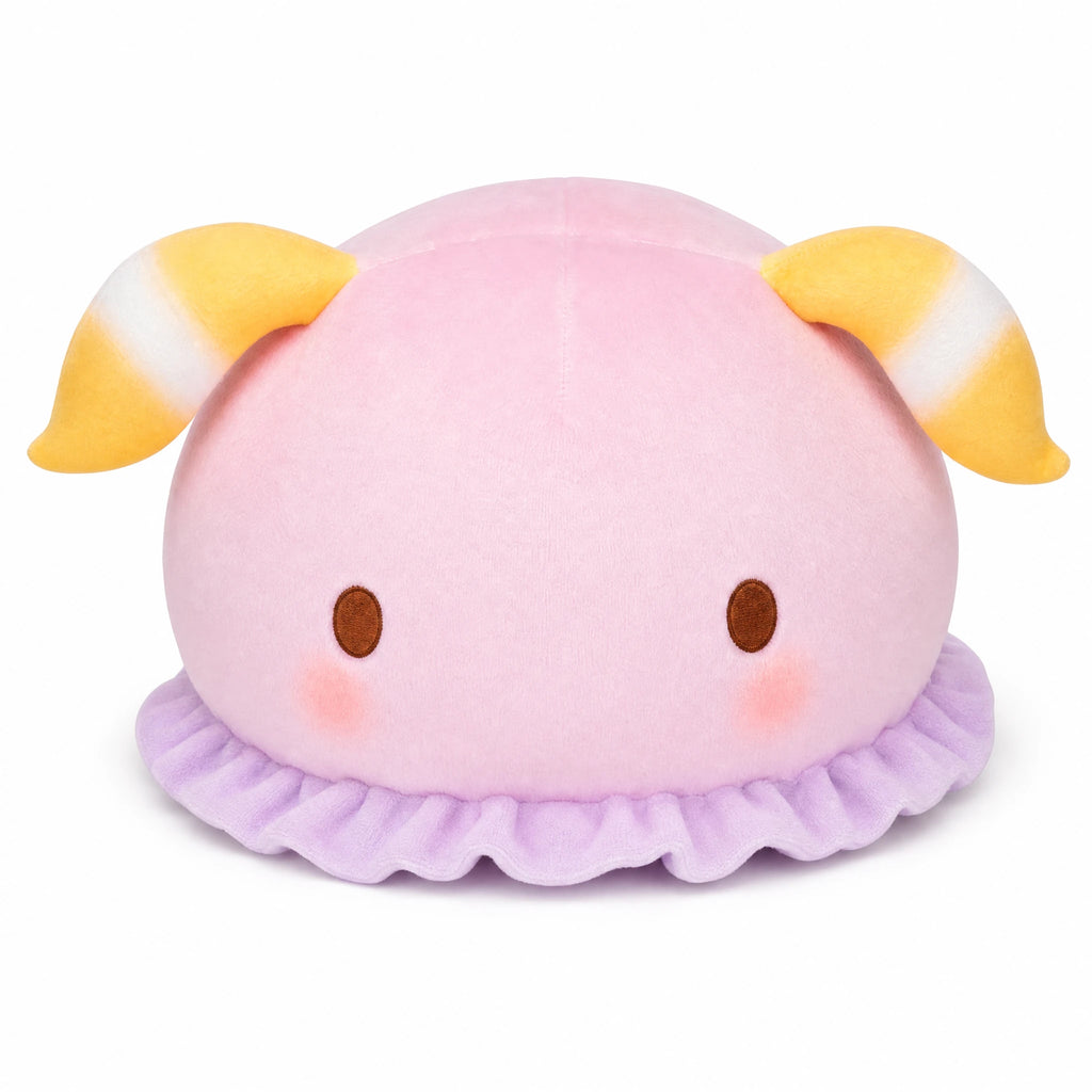 Sea Snail Plush with Soft Tentacles and Round Design - Fond blanc