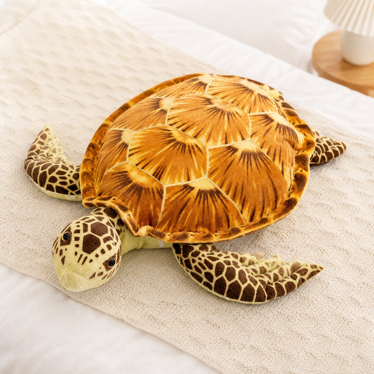 Sea Turtle Plush with Realistic Shell Pattern - Utilisation du produit