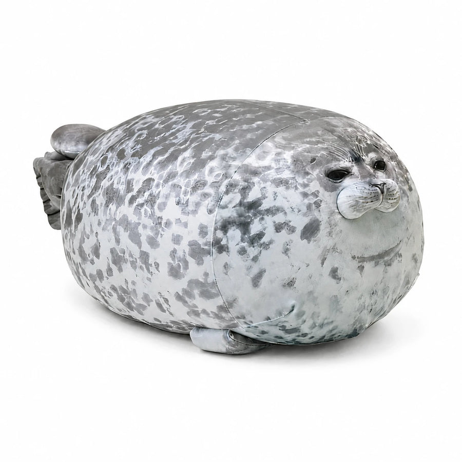 Seal Plush Pillow with Realistic Spotted Design - 8in / 20cm / Gray … (5 tailles)