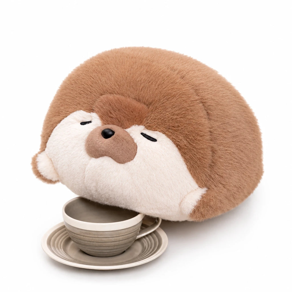 Seal Plush Toy in Brown, Gray, and White - Brown (40cm / 15.5in)