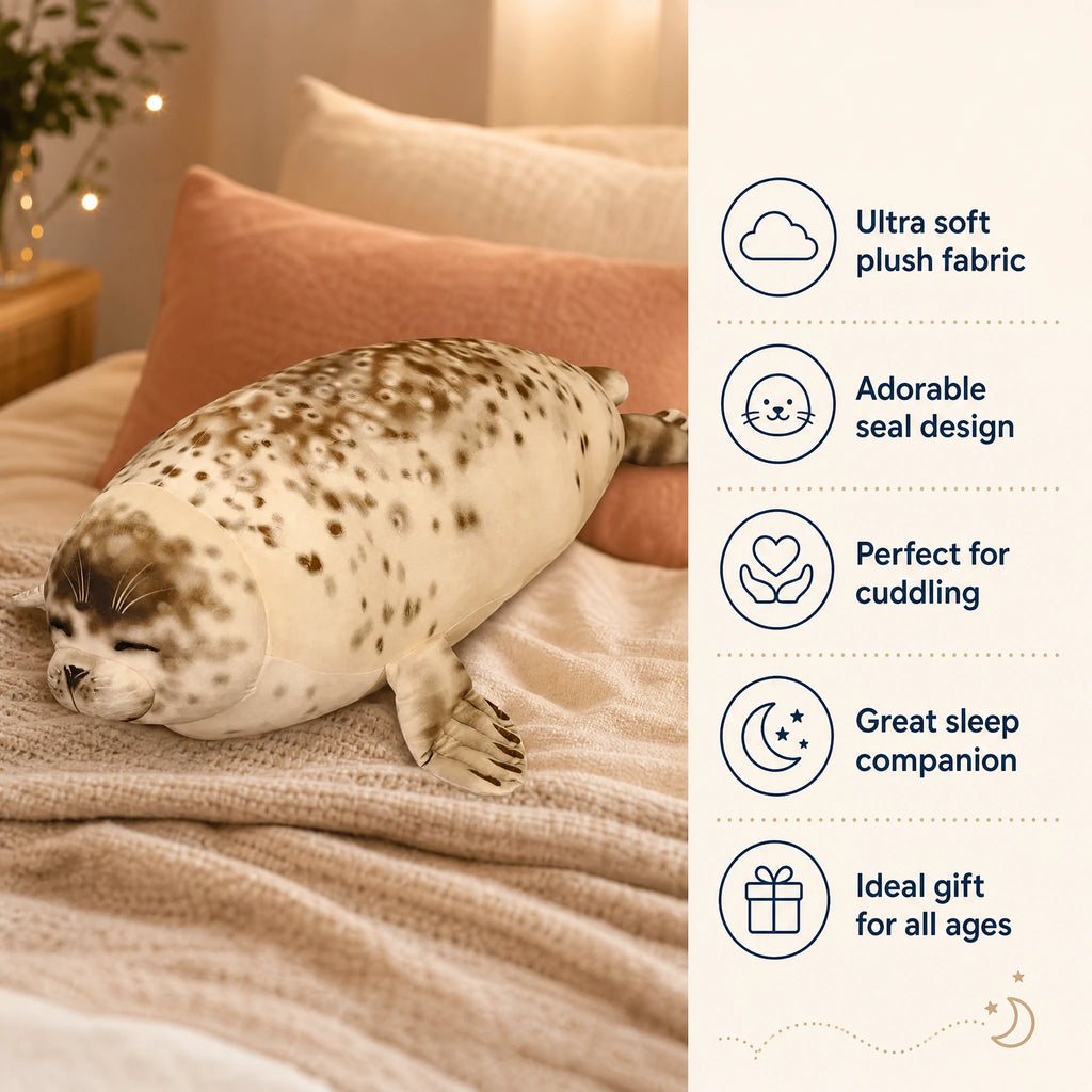 Seal Plush XXL with Realistic Details and Soft Filling - Bénéfices produit