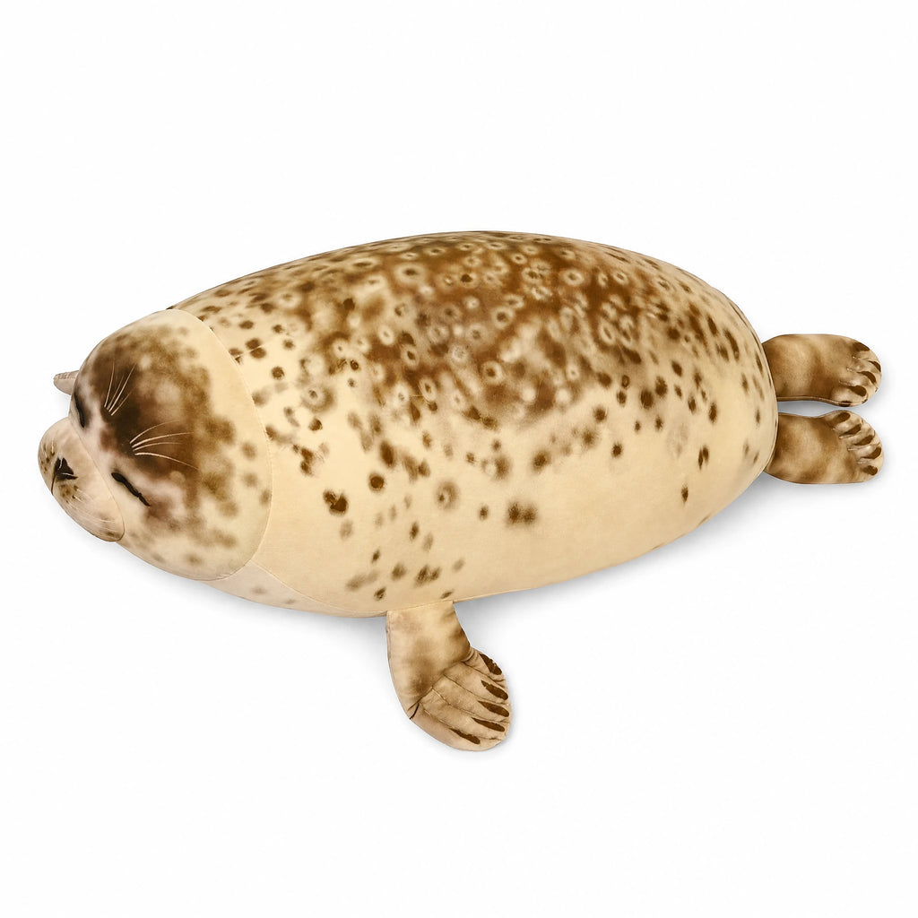 Seal Plush XXL with Realistic Details and Soft Filling - Fond blanc