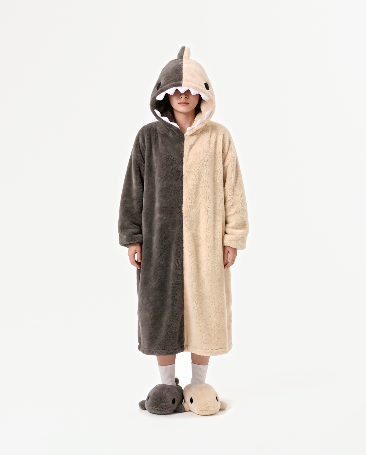 Shark Hooded Robe, front view