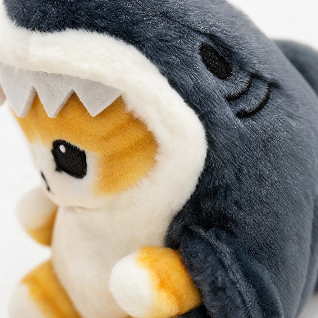 Shark Cat Plush – Blue Shark Costume Pendant - Détail matière