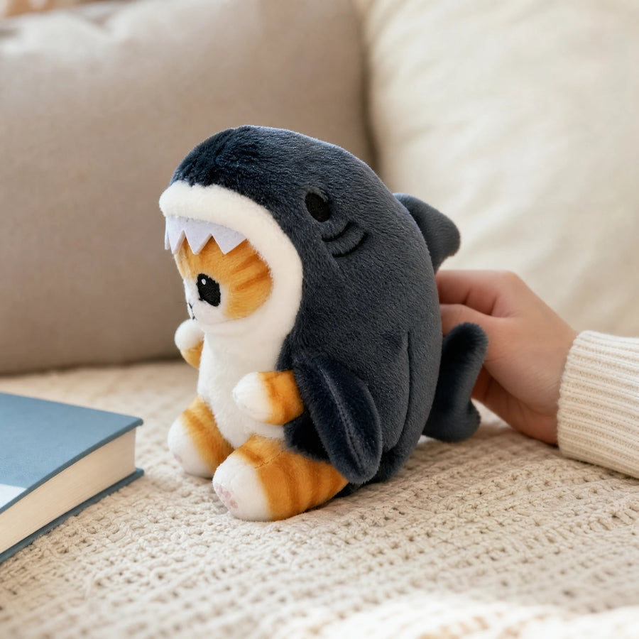 Shark Cat Plush – Blue Shark Costume Pendant - Utilisation du produit