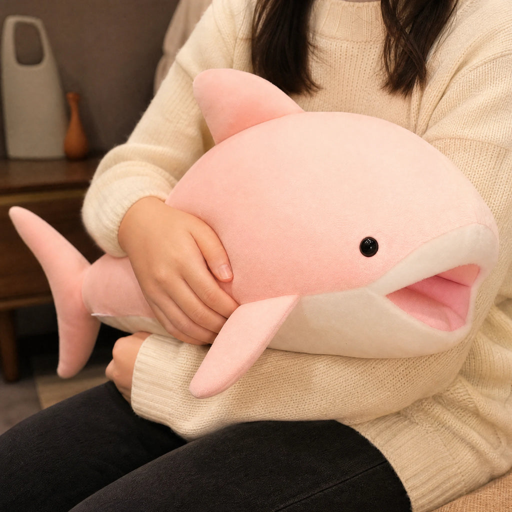 Shark Stuffed Animal with Open Mouth and Fins – Pink - Utilisation du produit