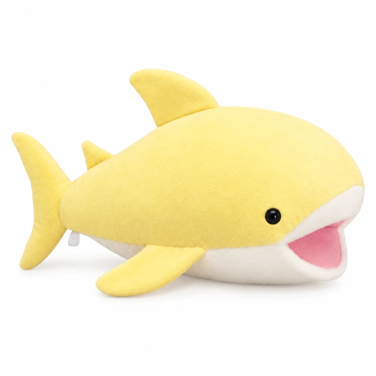 Shark Stuffed Animal with Open Mouth and Fins – Pink - Yellow / 21.5in / 55cm … (4 tailles)