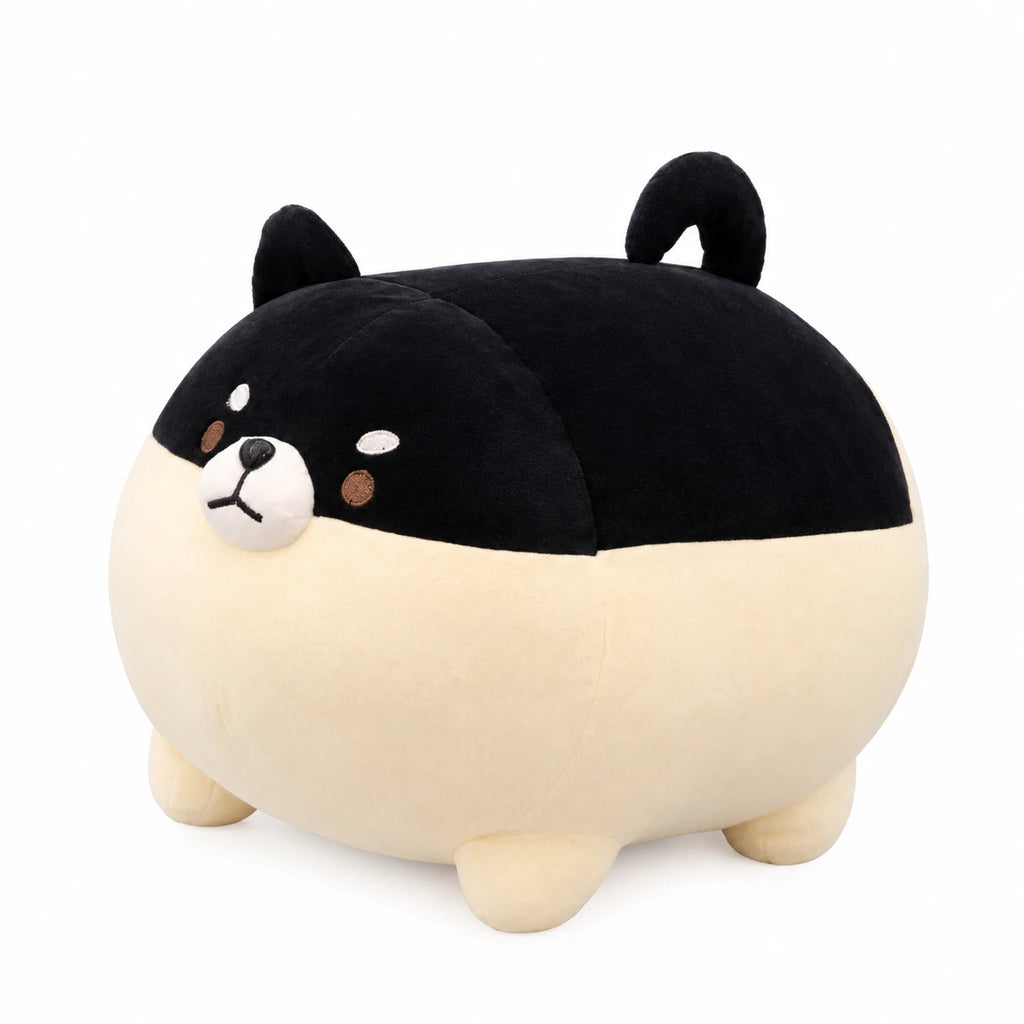 Shiba Inu Plush Pillow in Soft Cotton Fabric - 19.5in / 50cm / Black … (3 tailles)