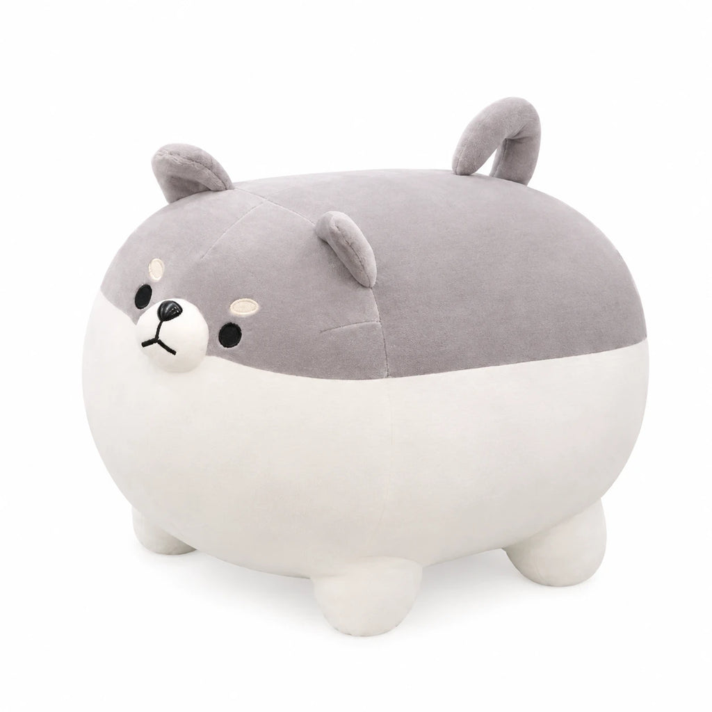 Shiba Inu Plush Pillow in Soft Cotton Fabric - 19.5in / 50cm / Gray … (3 tailles)