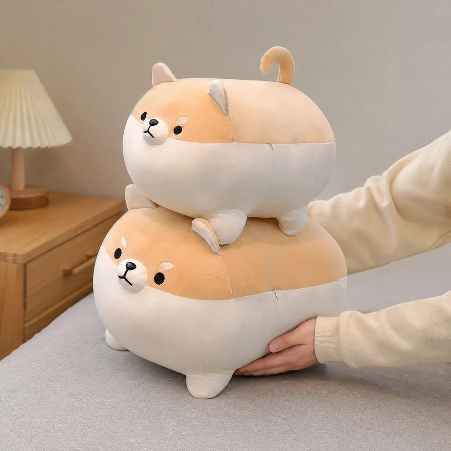 Shiba Inu Plush Pillow in Soft Cotton Fabric - Utilisation du produit