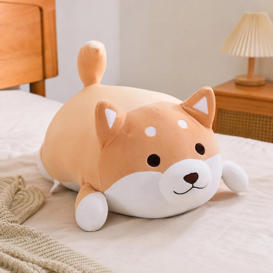 Shiba Inu Plush with Round Chubby Shape and Soft Fill - Utilisation du produit