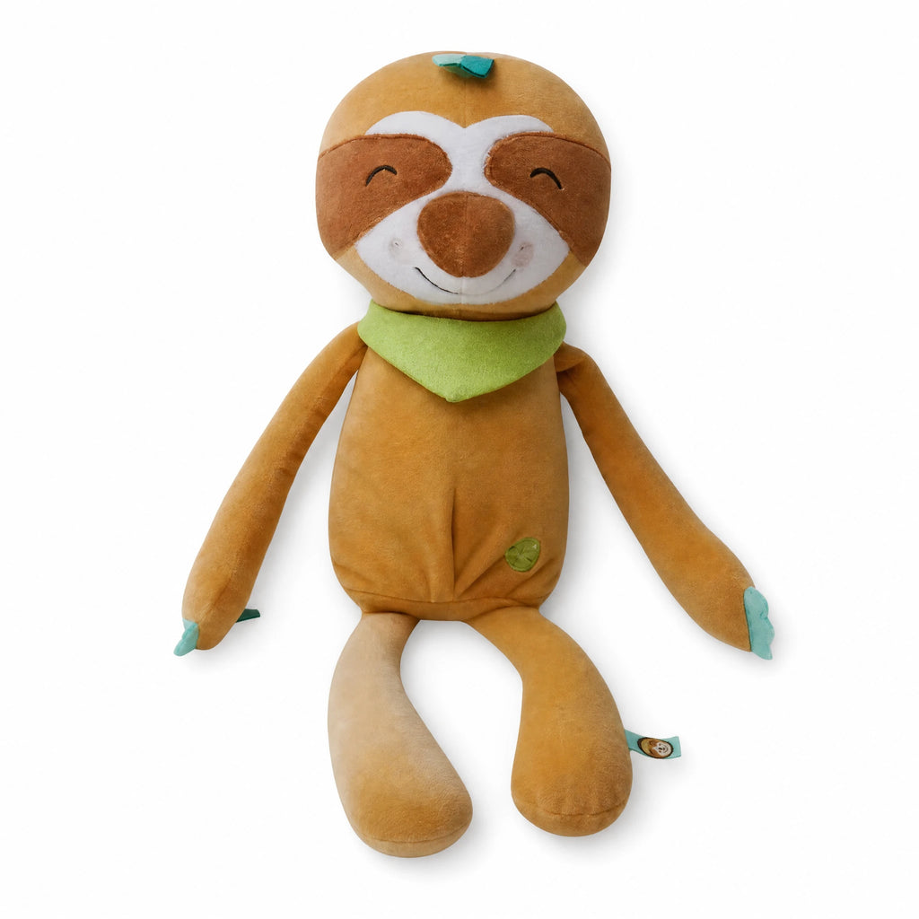 Sloth Plush Nightlight with Music and Soft Glow - Fond blanc