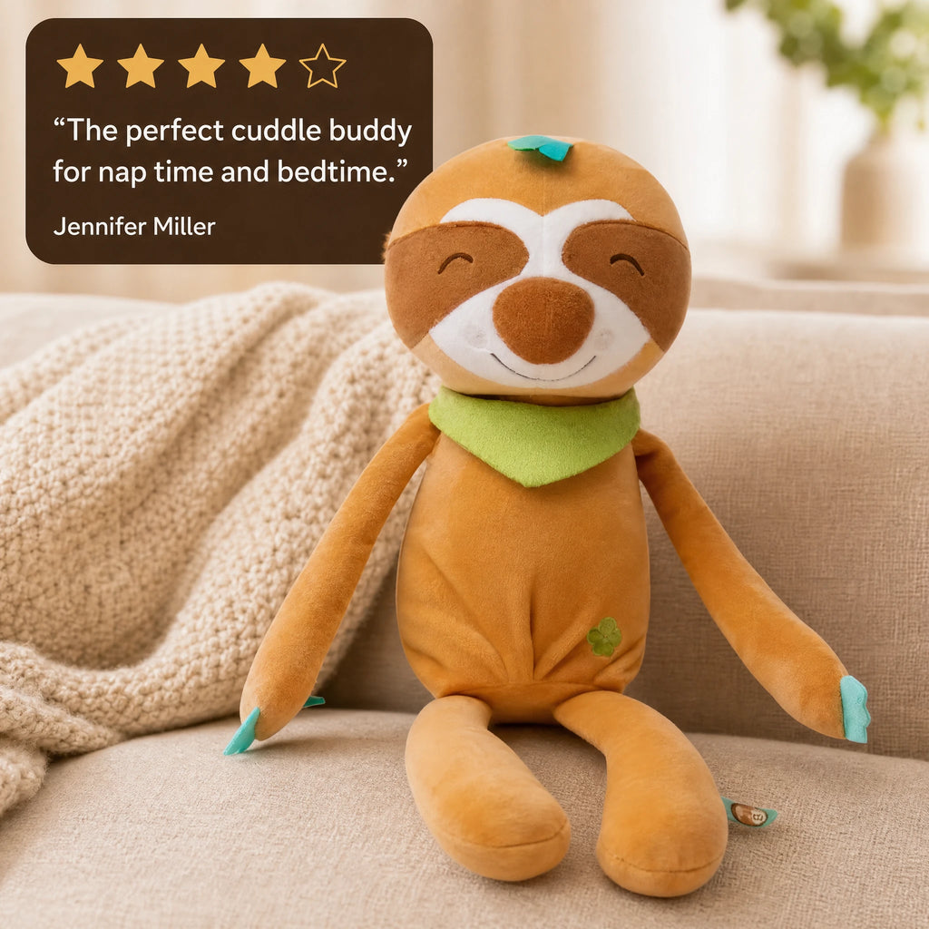 Sloth Plush Nightlight with Music and Soft Glow - Image témoignage