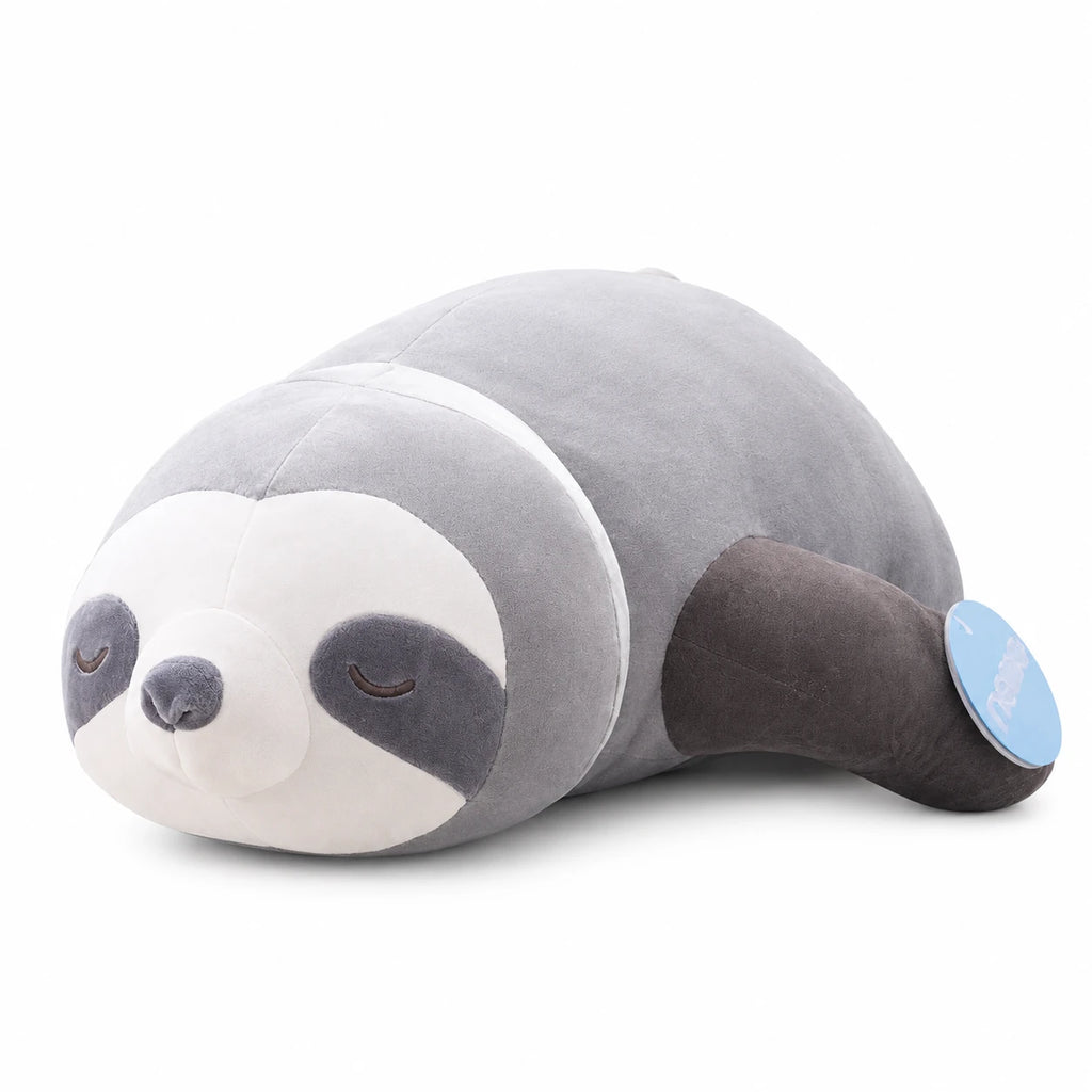 Sloth Plush Pillow with Attachable Limbs - Gray / 31.5in / 80cm … (3 tailles)
